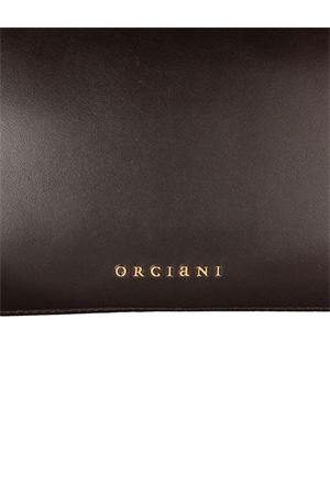 Clutch Gossip Soft in pelle martellata testa di moro ORCIANI | B02210CHOCIOCCOLATO