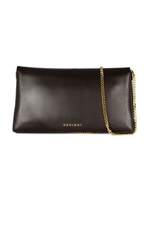 Clutch Gossip Soft in pelle martellata testa di moro ORCIANI | B02210CHOCIOCCOLATO