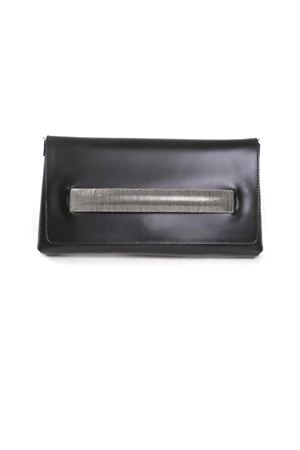 Clutch Gossip Soft in pelle martellata nera ORCIANI | B02210CHPPALLADIO