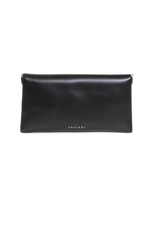 Clutch Gossip Soft in pelle martellata nera ORCIANI | B02210CHPPALLADIO