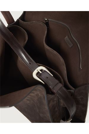 Borsa Trinity Peach Midi a spalla in suede ORCIANI | B02231PEATESTADIMORO