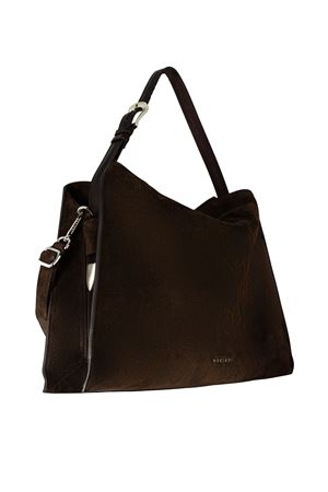 Borsa Trinity Peach Large a spalla in suede e cuoio ORCIANI | B02232PEATESTADIMORO