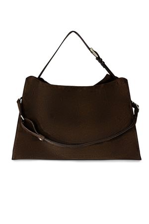 Borsa Trinity Peach Large a spalla in suede e cuoio ORCIANI | B02232PEATESTADIMORO