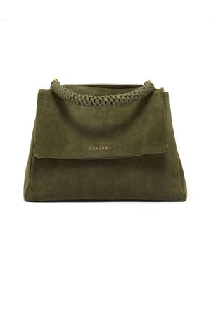 Borsa Sveva Peach Media a spalla in suede verde ORCIANI | BT2006PEOBOSCO