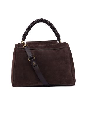 Borsa Sveva Peach Media a spalla in suede testa di moro ORCIANI | BT2006PEOTESTADIMORO