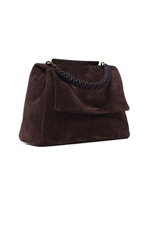Borsa Sveva Peach Media a spalla in suede testa di moro ORCIANI | BT2006PEOTESTADIMORO