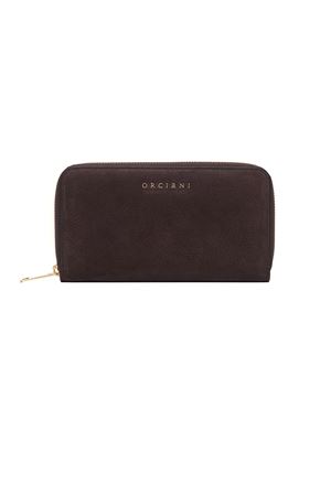 Zip around Nabucco nubuck leather wallet ORCIANI | SD0047NBUTMORO