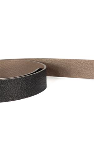 Cintura in pelle martellata nera e beige ORCIANI | U08311DDOFR