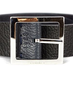 Cintura in pelle martellata nera e blu ORCIANI | U08311DDONN