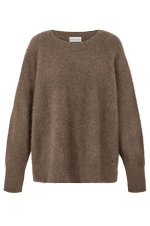 Brown Racoon Knit Sweater PAROSH | LACOOND540918024