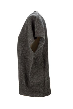 Grey horsehair sleeveless sweater P.A.R.O.S.H. | LACOOND540919037