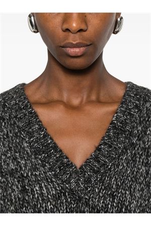 Dark Grey Wool Knit PAROSH | LAILAD500063837