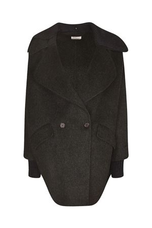 Cappotto in lana grigio P.A.R.O.S.H. | LEAK25D431739020
