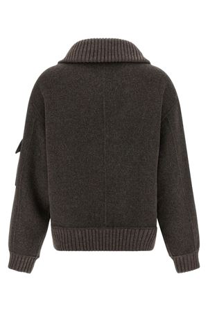 Leak zip-up wool bomber jacket PAROSH | LEAK25D431747886