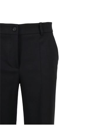 Black virgin wool trousers PAROSH | LILIUXY25D231491013