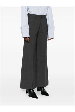 Grey wool blend tailored trousers PAROSH | LUWOOLD232245020