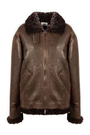 Brown sheepskin jacket P.A.R.O.S.H. | MONTAUKD470081886