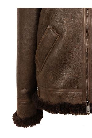 Brown sheepskin jacket P.A.R.O.S.H. | MONTAUKD470081886