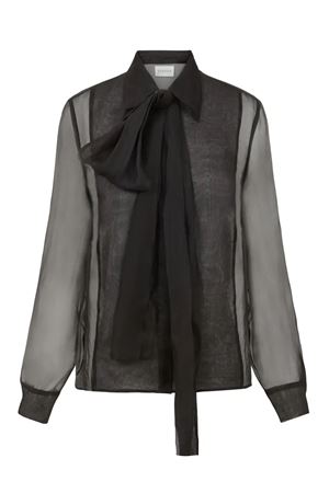 Camicia in seta nera P.A.R.O.S.H. | SORGENTE25D381275013