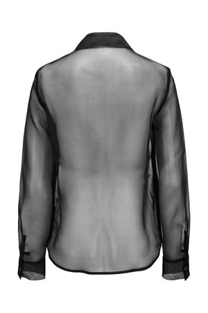 Camicia in seta nera P.A.R.O.S.H. | SORGENTE25D381275013