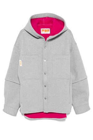 Grey hooded logo-detail jacket PDF | DFM06002TF130NOWAS
