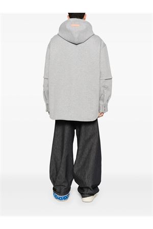 Grey hooded logo-detail jacket PDF | DFM06002TF130NOWAS