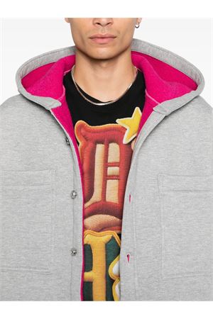 Grey hooded logo-detail jacket PDF | DFM06002TF130NOWAS