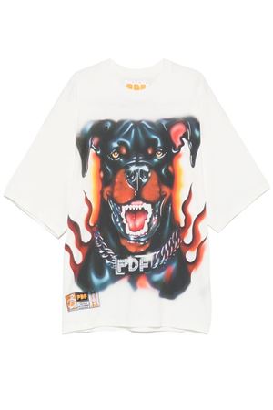 White graphic-print T-shirt PDF | DFM54029TJ110WHDG