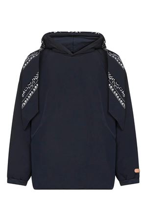 Pdf Bandana-print Hooded Sweater PDF | DFM55015TJ109PXBLUE