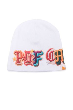 White intarsia-logo beanie hat PDF | DFM58027B0000PXWHITE