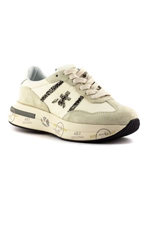 Sneakers Cassie in camoscio e tessuto bianca PREMIATA | CASSIE7682