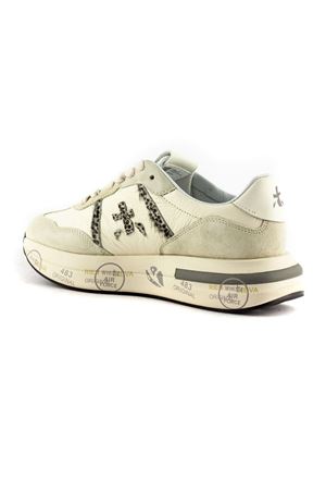 Sneakers Cassie in camoscio e tessuto bianca PREMIATA | CASSIE7682