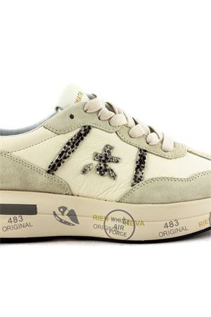 Sneakers Cassie in camoscio e tessuto bianca PREMIATA | CASSIE7682