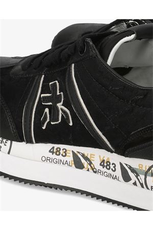 Sneakers Conny in pelle e tessuto nera PREMIATA | CONNY6987