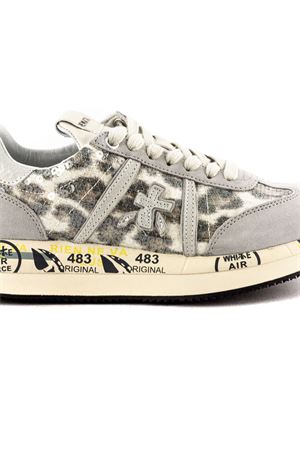 Sneakers Conny in pelle grigia PREMIATA | CONNY7691