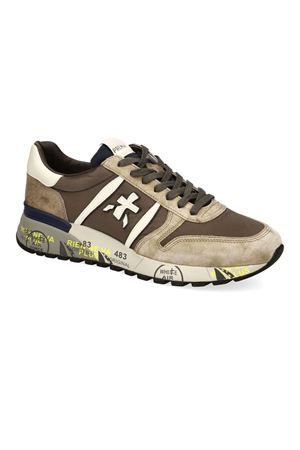 Brown calf leather and nylon Lander sneakers PREMIATA | LANDER7704