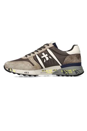 Brown calf leather and nylon Lander sneakers PREMIATA | LANDER7704