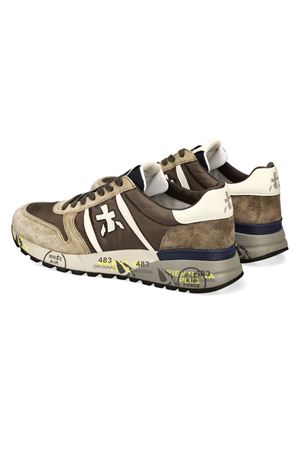 Brown calf leather and nylon Lander sneakers PREMIATA | LANDER7704