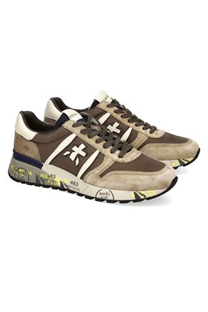 Brown calf leather and nylon Lander sneakers PREMIATA | LANDER7704