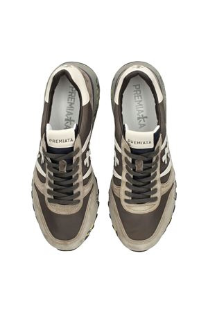 Brown calf leather and nylon Lander sneakers PREMIATA | LANDER7704