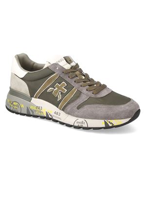 Sneakers Lander in pelle di vitello e nylon beige PREMIATA | LANDER7706