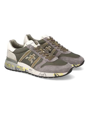 Sneakers Lander in pelle di vitello e nylon beige PREMIATA | LANDER7706