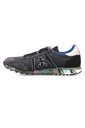 Sneaker Lucy in camoscio e nylon grigio e blu PREMIATA | LUCY7770