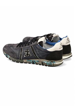 Sneaker Lucy in camoscio e nylon grigio e blu PREMIATA | LUCY7770