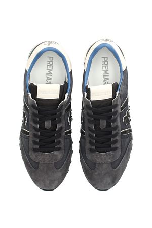 Sneaker Lucy in camoscio e nylon grigio e blu PREMIATA | LUCY7770