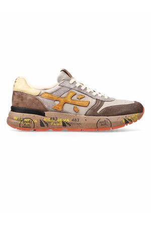 Sneakers Mick in camoscio e nylon grigio e marrone PREMIATA | MICK7866