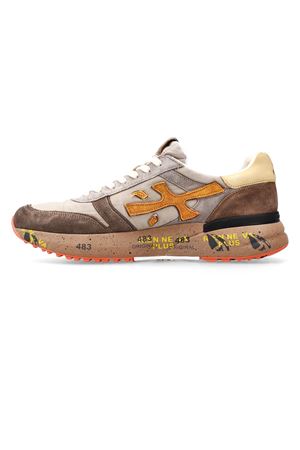Sneakers Mick in camoscio e nylon grigio e marrone PREMIATA | MICK7866