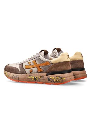 Sneakers Mick in camoscio e nylon grigio e marrone PREMIATA | MICK7866