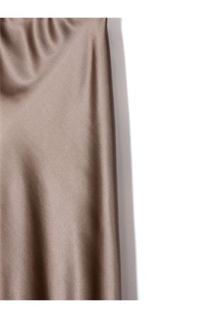 Brown long silk skirt PUROTATTO | FW250283052500