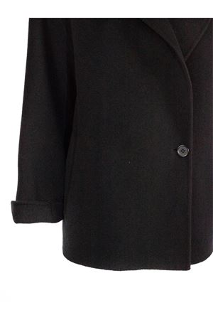 Black wool and cashmere blend coat PUROTATTO | FW250788113030